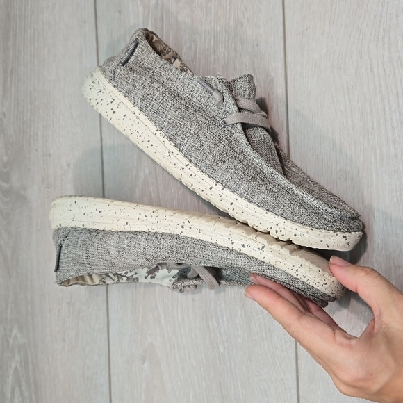 Hey Dude Womens Wendy L Linen Iron Loafer Slip on shoes sz 7 - Picture 8 of 12